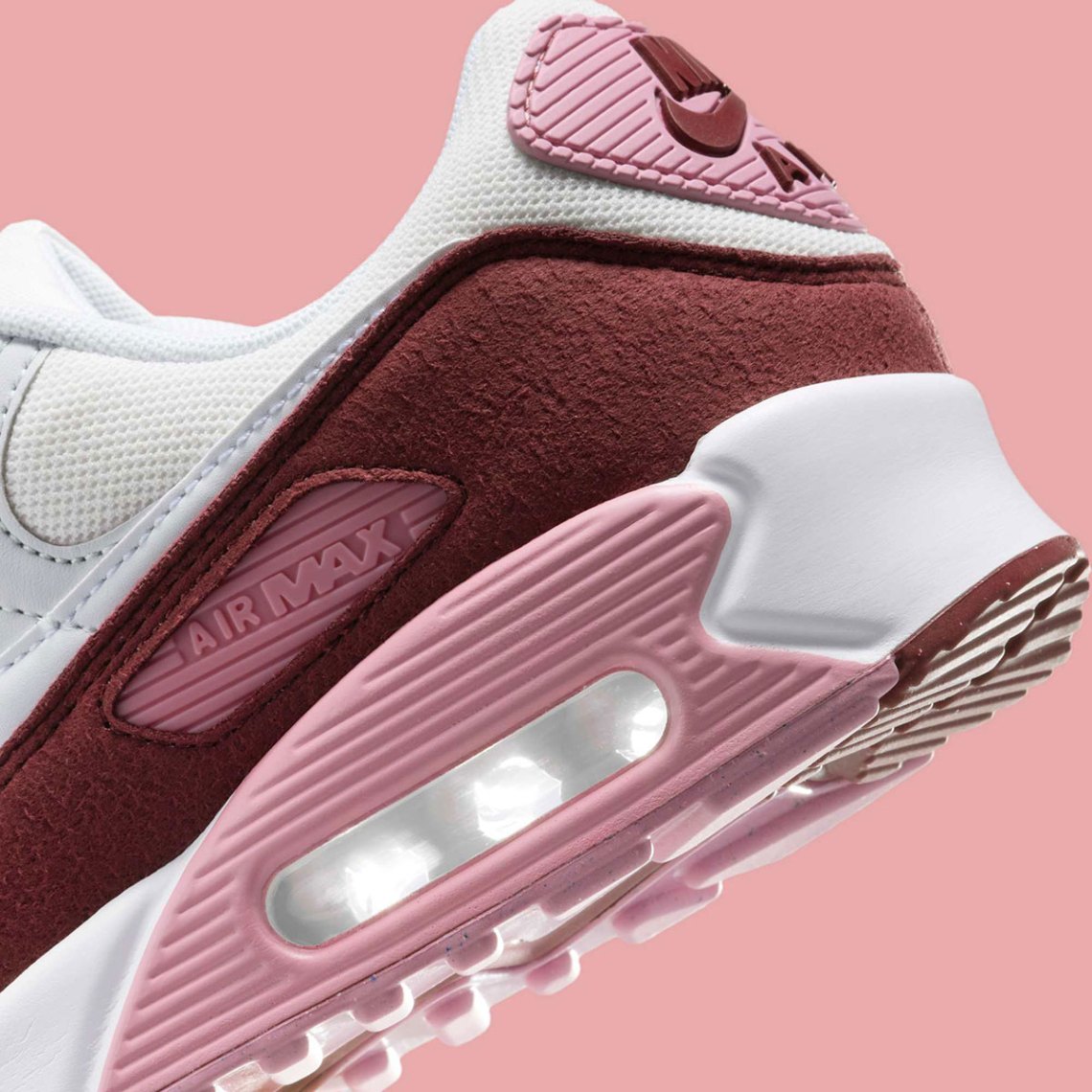 Nike Air Max 90 Dark Team Red Platinum Tint Pure Platinum Hm9451 600 1