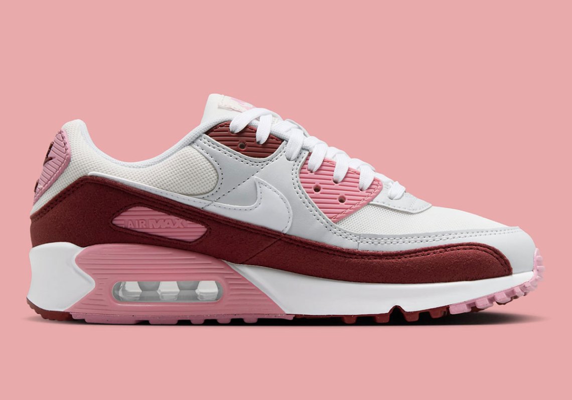 Nike Air Max 90 Dark Team Red Platinum Tint Pure Platinum Hm9451 600 3