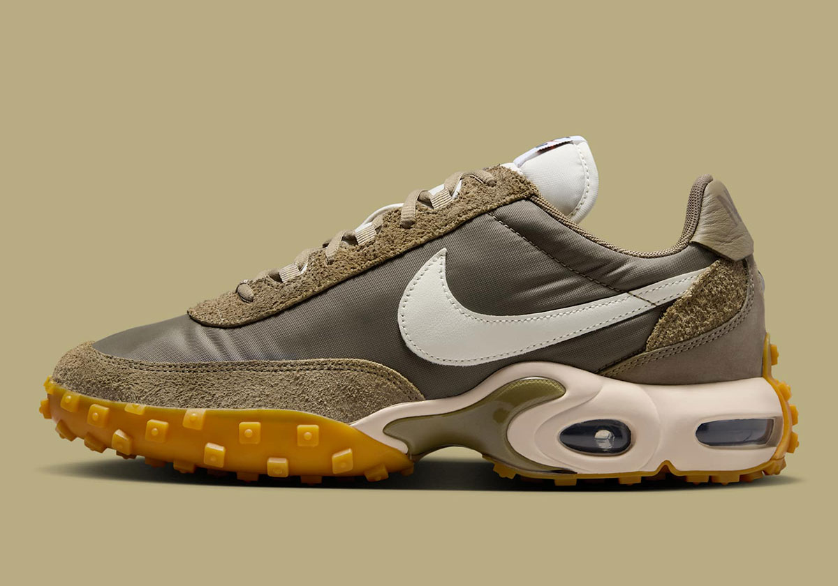 Nike Air Max Waffle Trainer Matte Olive Sail Gum Light Brown Fv6946 302 3