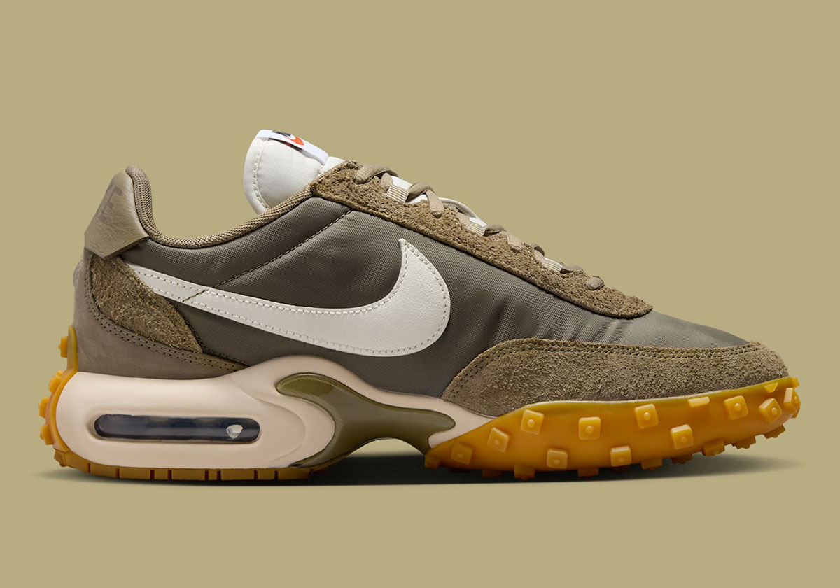 Nike Air Max Waffle Trainer Matte Olive Sail Gum Light Brown Fv6946 302 5