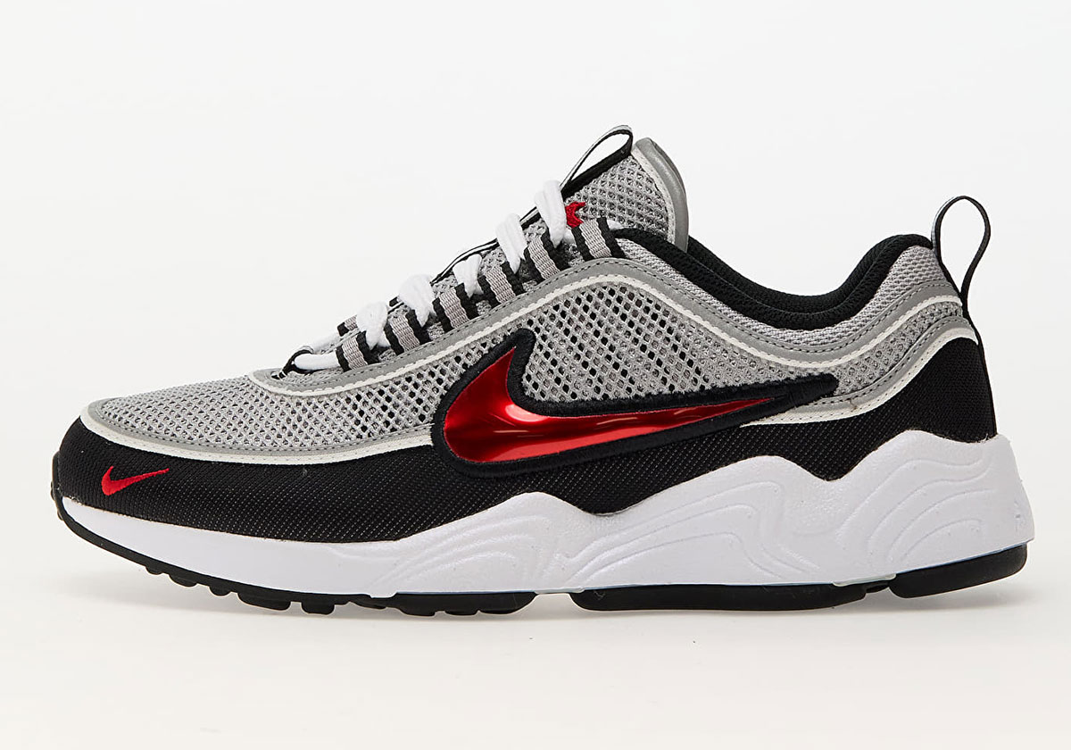 Nike Air Zoom Spiridon Og Metallic Silver Black Sport Red Hf9117 001 1