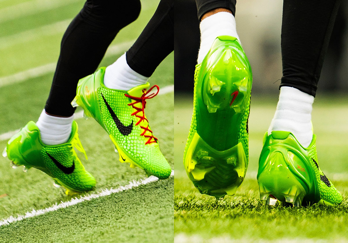 Nike Kobe 6 “Grinch” Vapor Edge Cleats promo On Christmas Eve