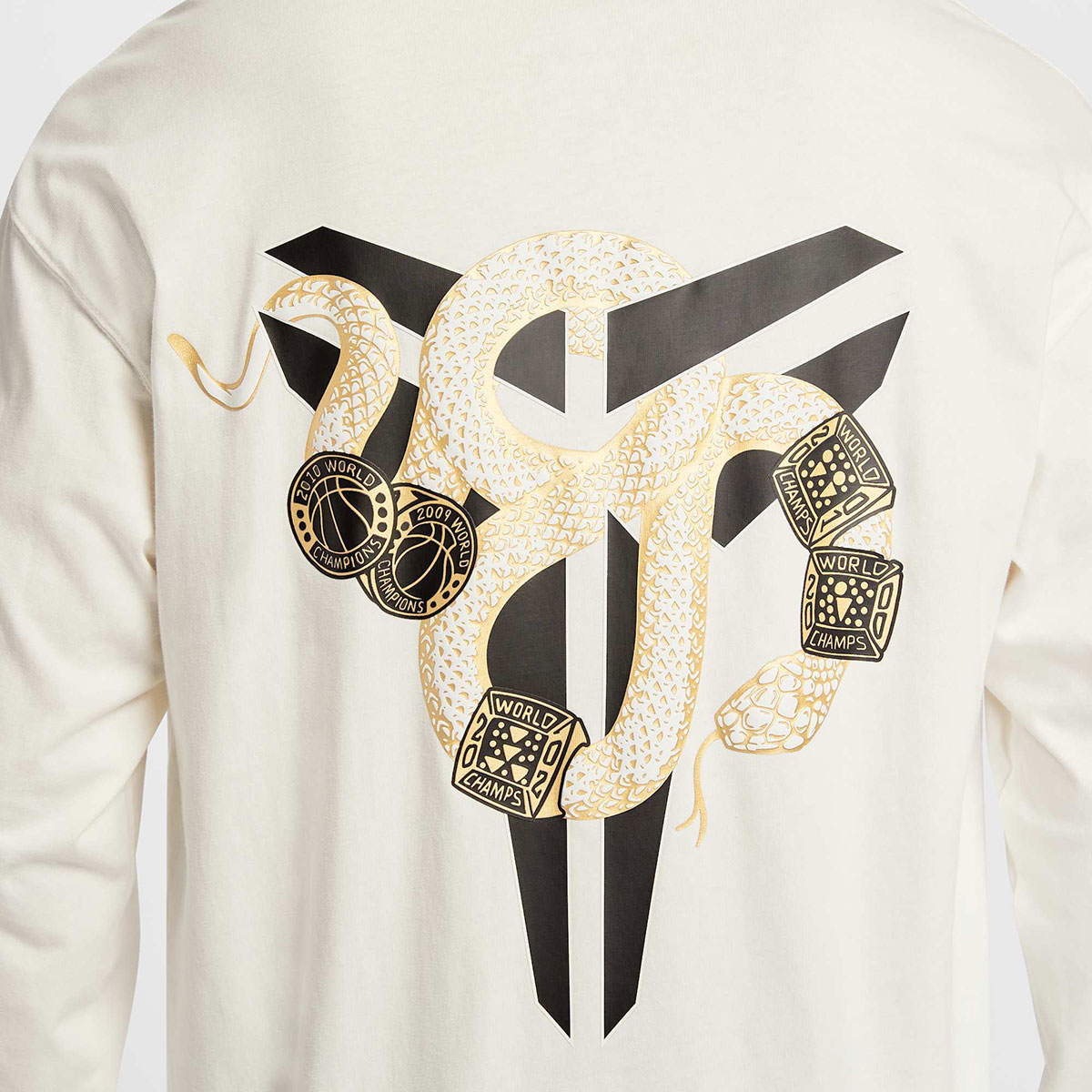 Nike Kobe Year Of The Snake 5 Rings Long Sleeve Shirt White 2