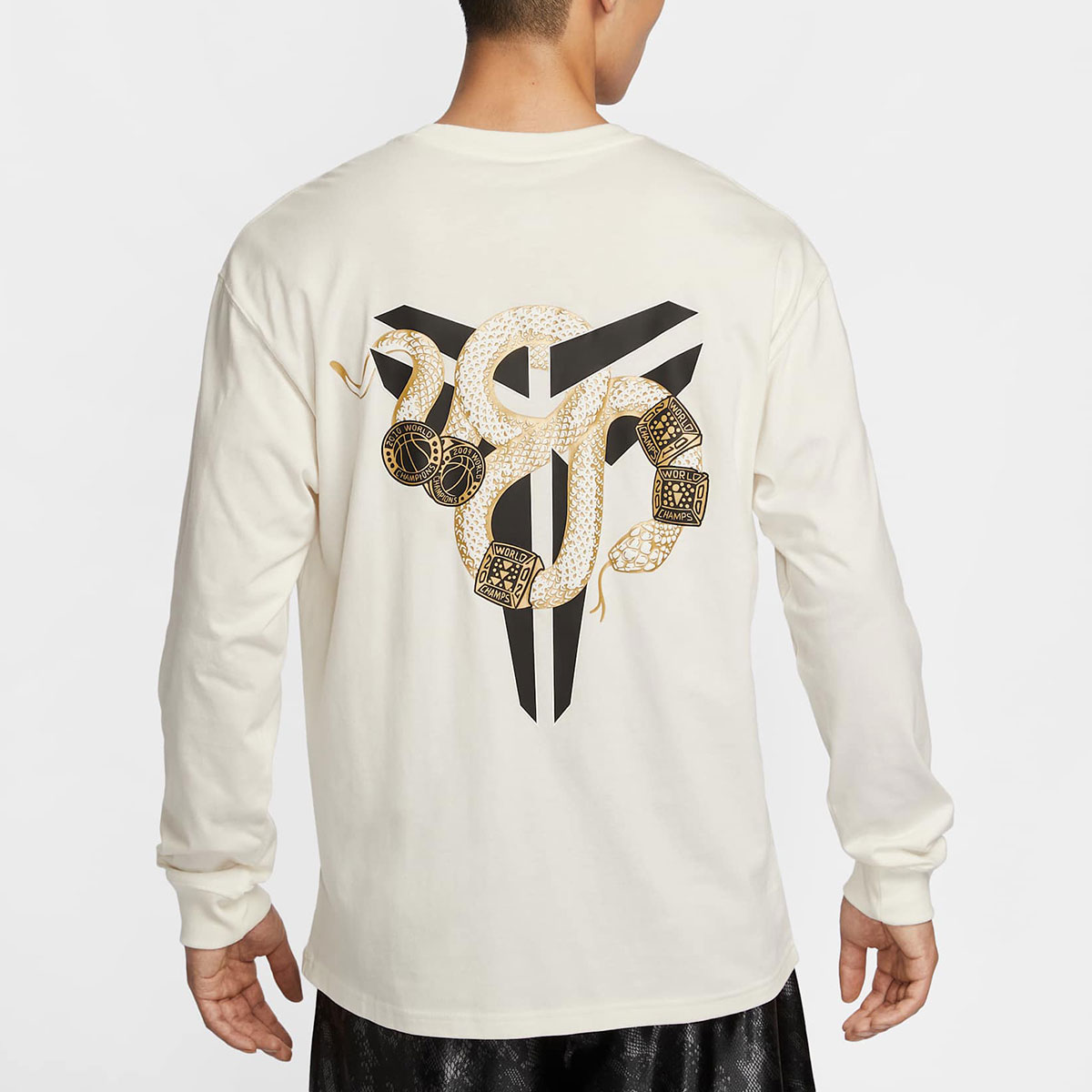 Nike Kobe Year Of The Snake 5 Rings Long Sleeve Shirt White 6