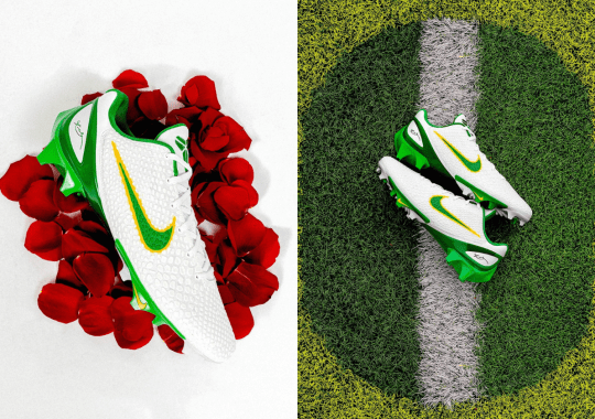 The Oregon Ducks Share Another Nike Kobe 6 PE Cleat Ahead Of The Rose Bowl