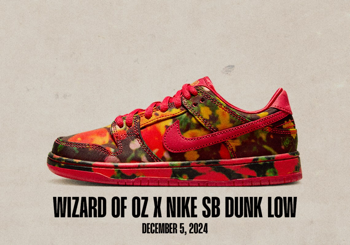 Sneaker Releases December 1 December 7 2024 Wizard Of Oz Nike Sb Dunk Low