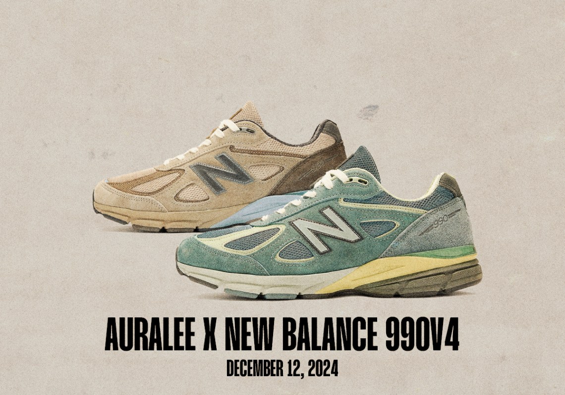 Sneaker Releases December 8 December 14 2024 Auralee New Balance 990v4