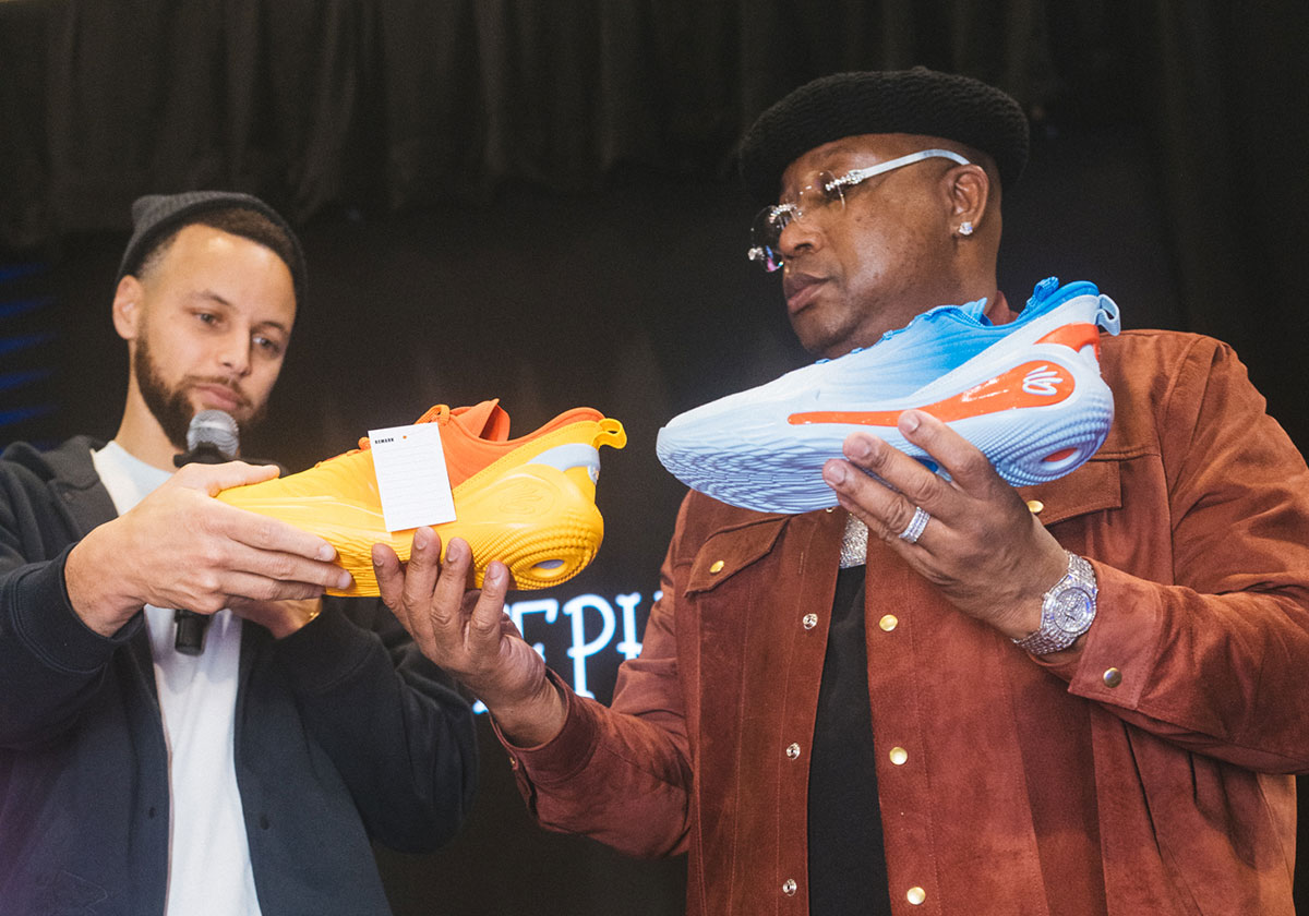 Stephen Curry And E40 Unveil The Curry 12 "What The Bay" At Sneaker Con