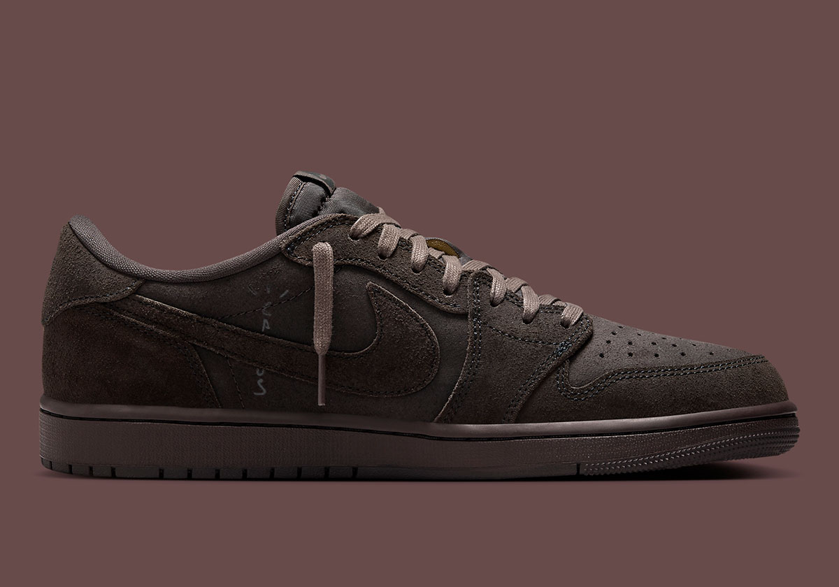 Travis Scott Jordan 1 Low Velvet Brown  Dm7866 202 3