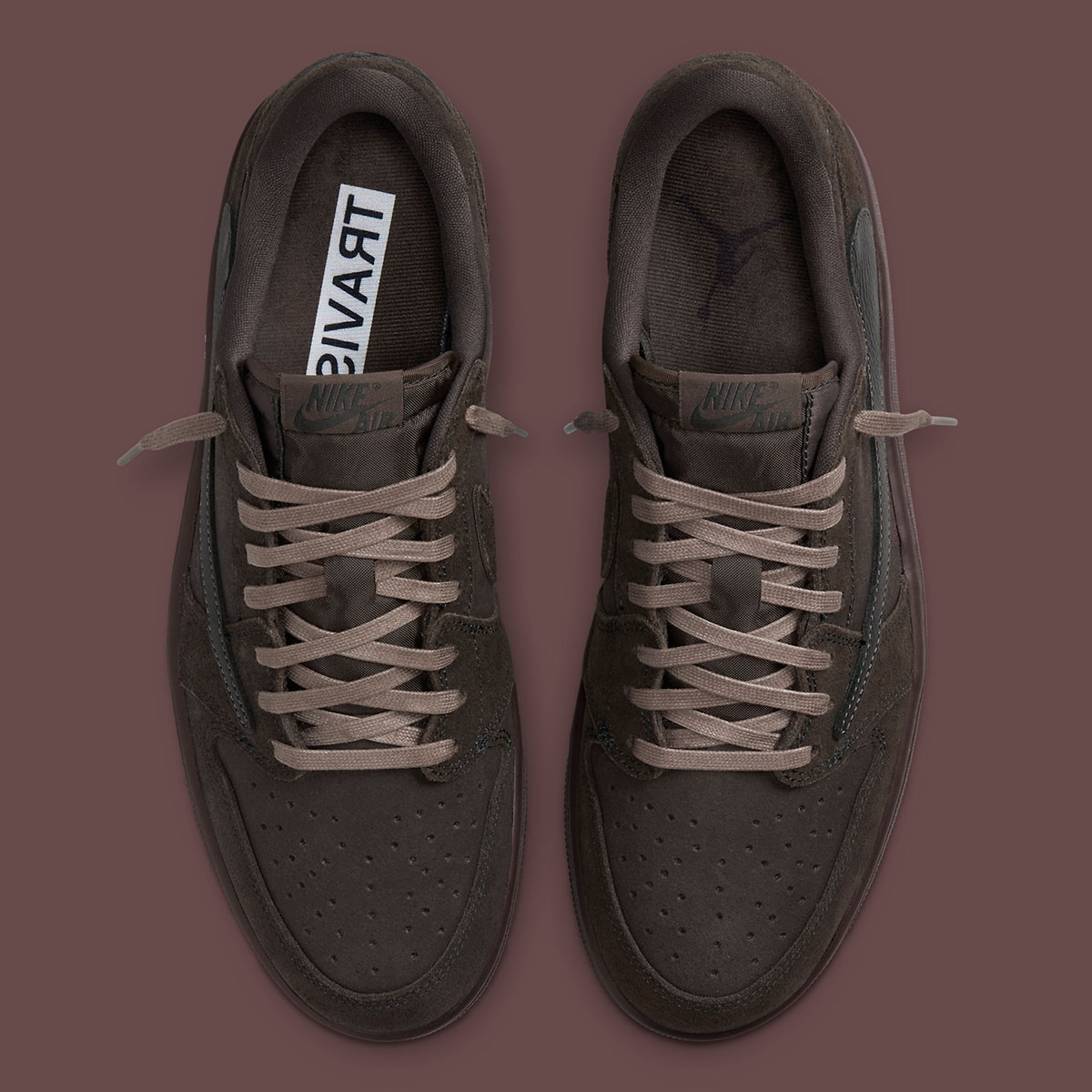 Travis Scott Jordan 1 Low Velvet Brown  Dm7866 202 5