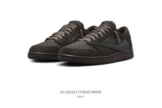 RAFFLE LIVE: Travis Scott Jordan 1 Low “Velvet Brown”