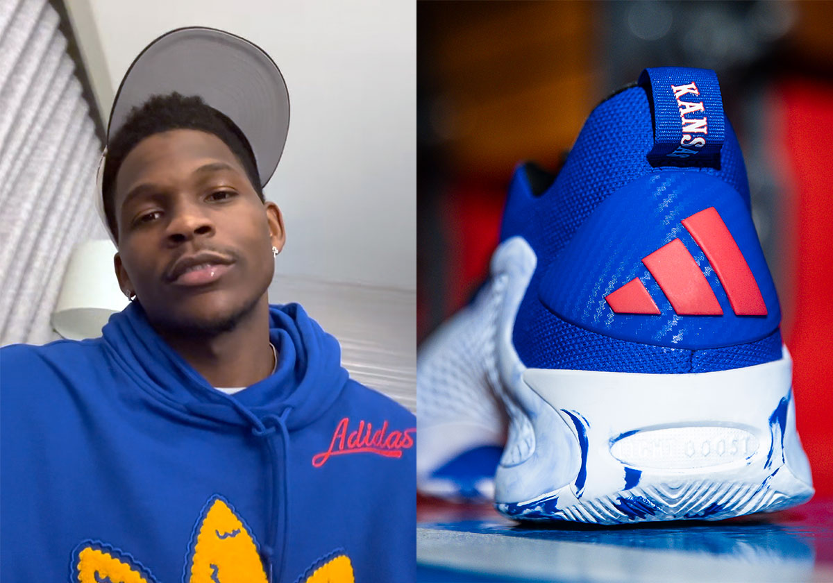 Anthony Edwards Gives The Kansas Jayhawks An adidas AE1 Low PE