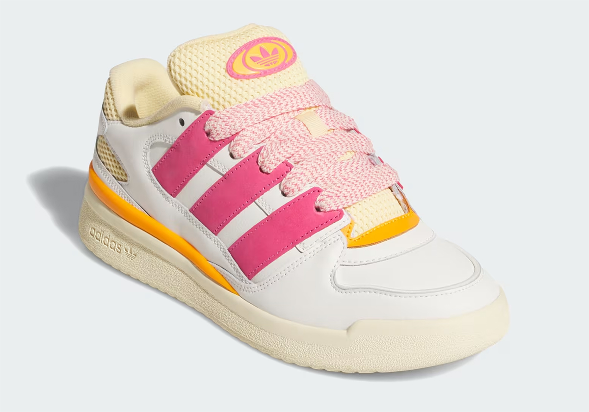 adidas forum2000 off white pink fusion orange tint JR3172 4