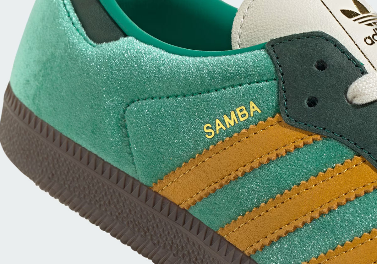 adidas Wraps The Samba In Plush “Court Green” Velour