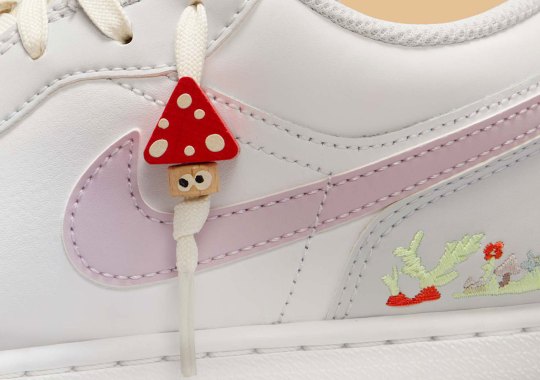 Wooden Mushrooms Sprout Up On This Kids' Air Jordan 1 Low