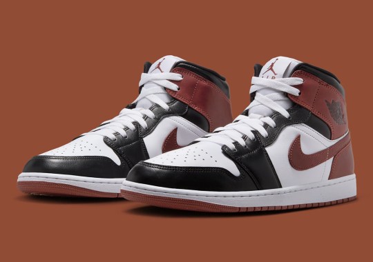 "Dark Pony" Paints An Air Jordan 1 Mid With "Black Toe" Color-Blocking