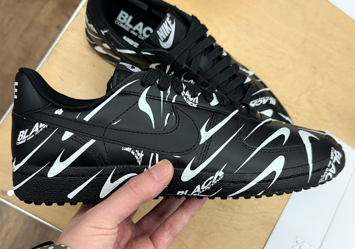 Comme des Garçons BLACK x Nike Field General 82 Goes Logo Crazy