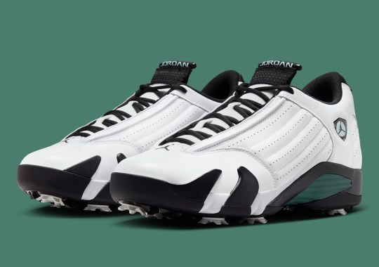 Official Images Of The Air Jordan 14 Golf "Oxidized Green"