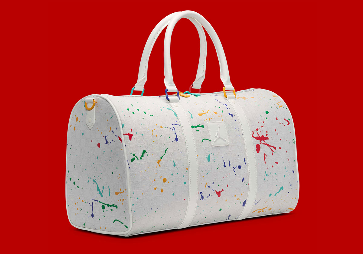 Jordan Monogram Duffel Bag Paint Splatter 4