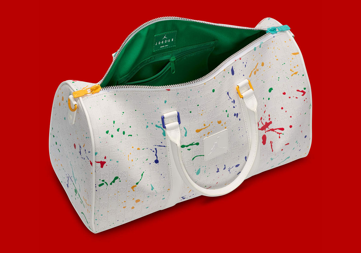 Jordan Monogram Duffel Bag Paint Splatter 6