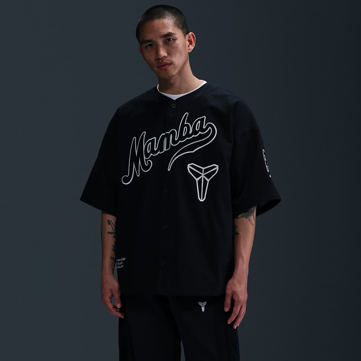 Kobe Bryant Mamba Baseball Jersey Black 1