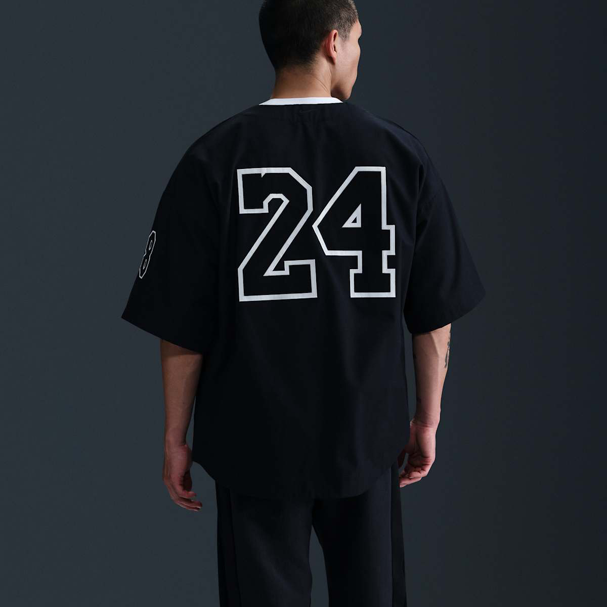 Kobe Bryant Mamba Baseball Jersey Black 4