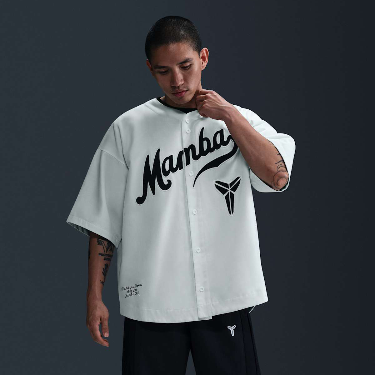 Kobe Bryant Mamba Baseball Jersey White 6