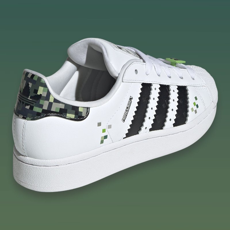 Minecraft adidas Superstar "Creeper" JQ8749 | SneakerNews.com