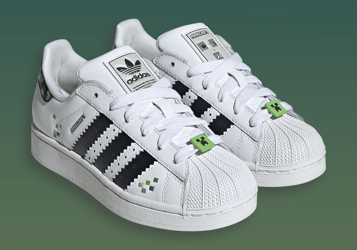 Minecraft Creepers Explode Onto The adidas Superstar