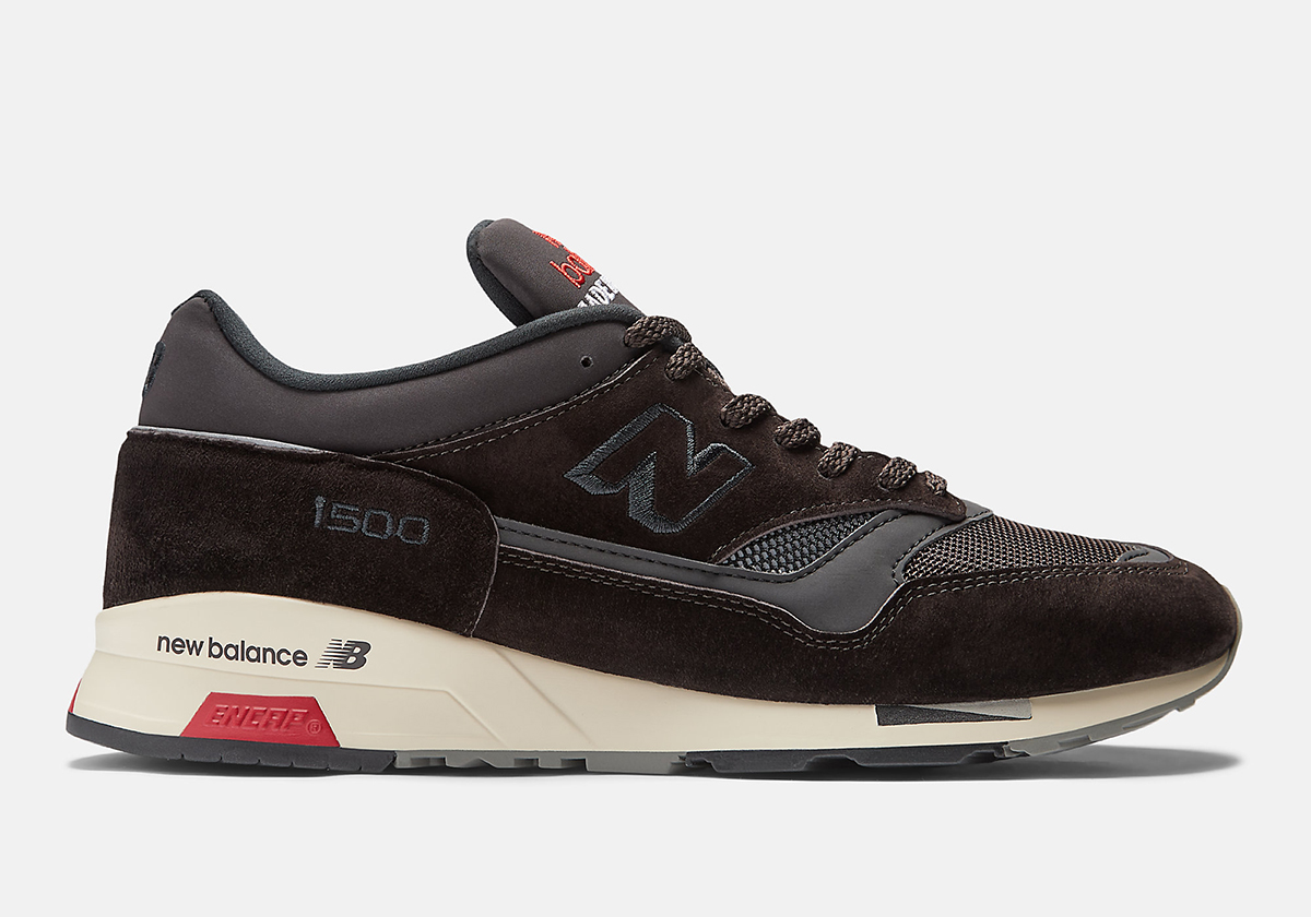 New Balance 1500 Made In England Black Coffee Espresso Tango Red U1500bkr 5