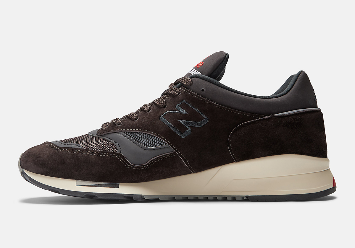 New Balance 1500 Made In England Black Coffee Espresso Tango Red U1500bkr 6