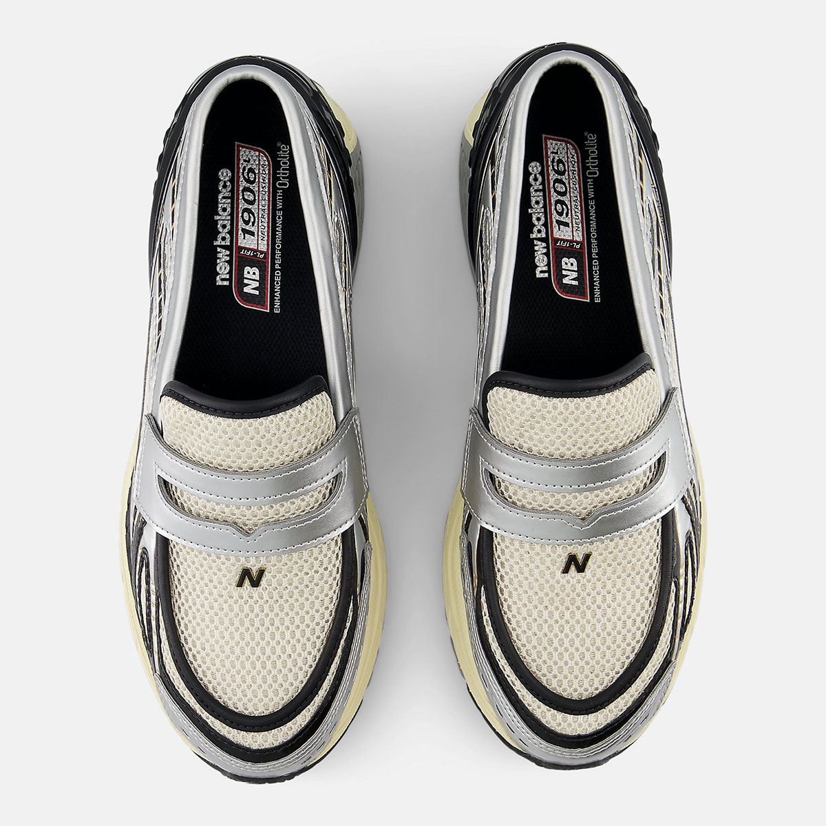 New Balance 1906 Loafer Silver Metallic Cream U1906lob 1