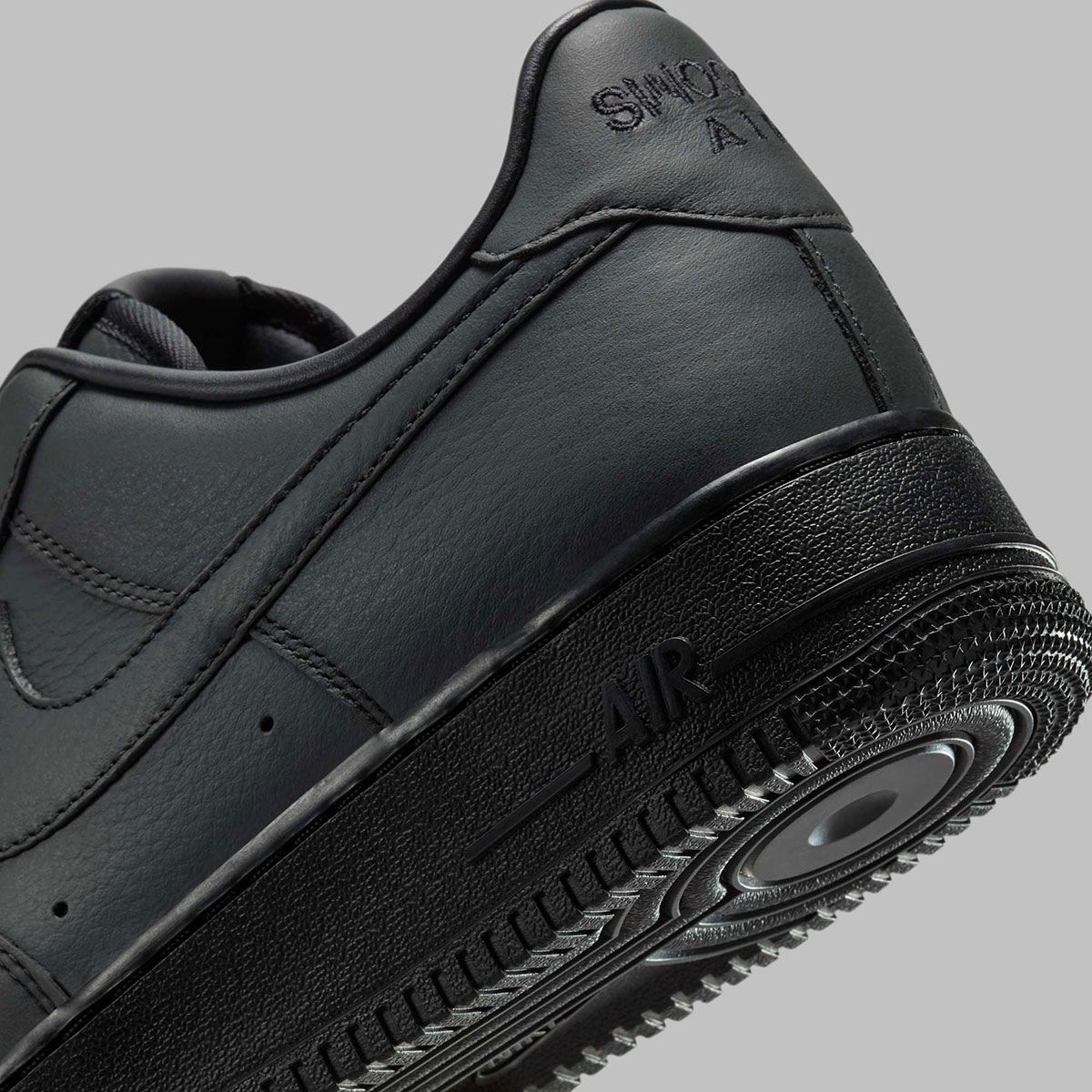 Nike Air Force 1 Dot Swoosh Black Hj9348 001 4