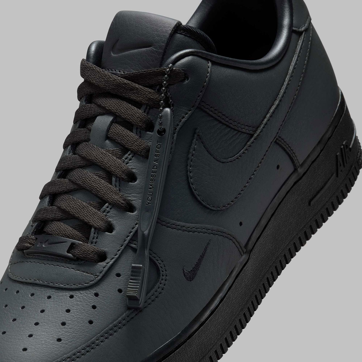 Nike Air Force 1 Dot Swoosh Black Hj9348 001 5