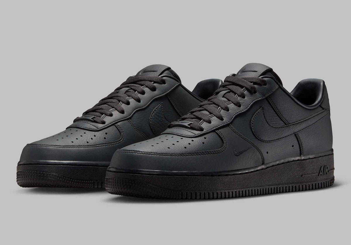 Nike Air Force 1 Dot Swoosh Black Hj9348 001 6