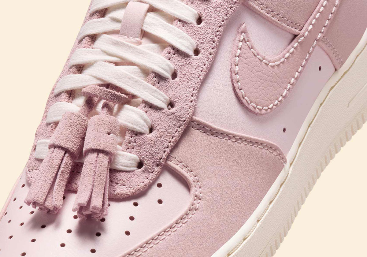 The Nike Air Force 1 Low "Pink Oxford" Comes With Suede Tassels