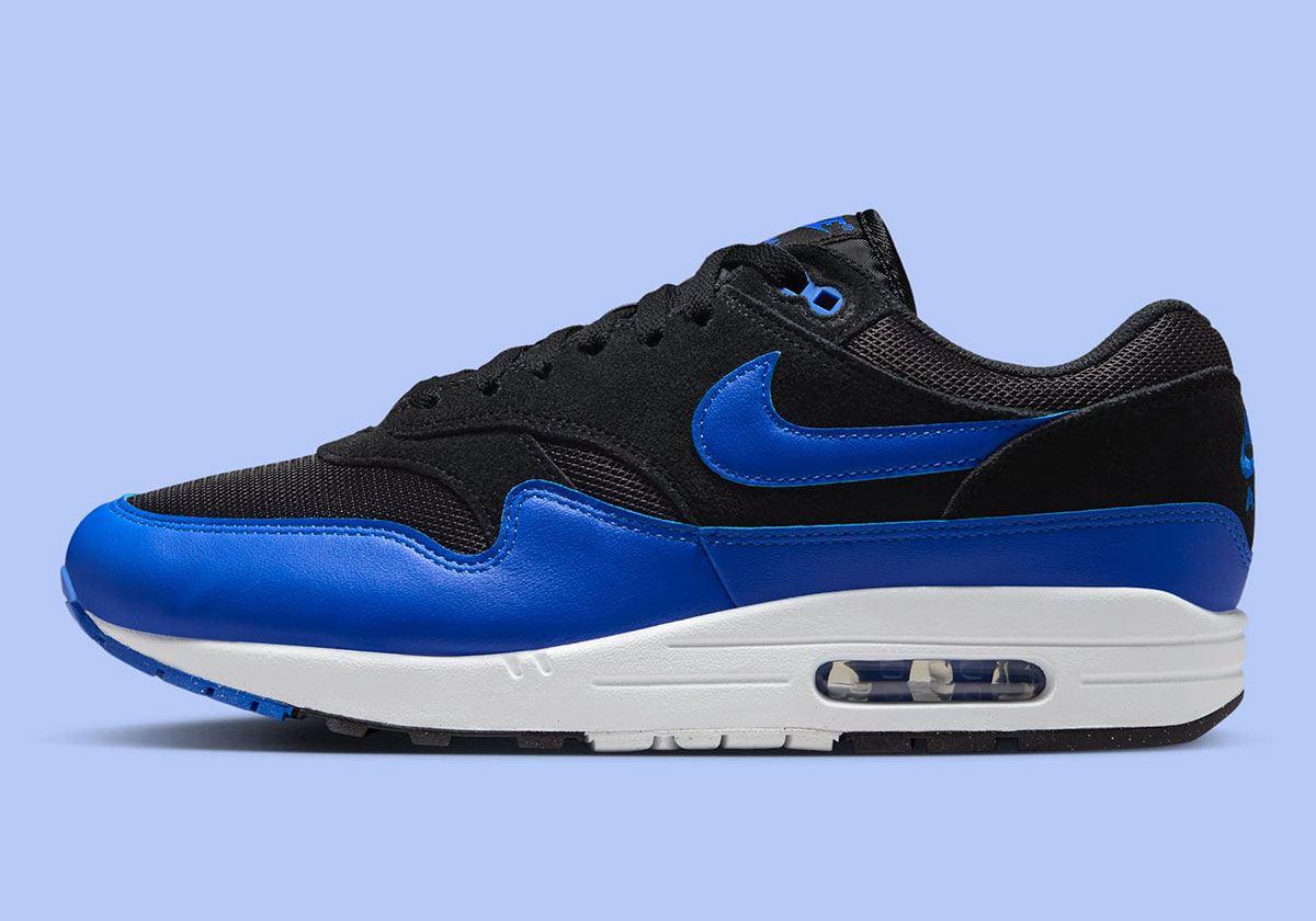 Nike Air Max 1 Black Hyper Royal Fz5808 010 2