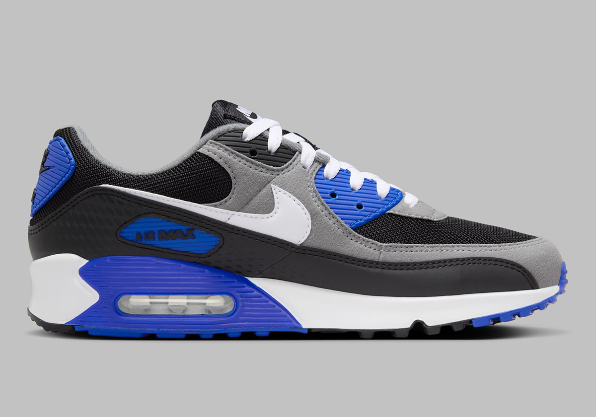 Nike Air Max 90 Black White Lyon Blue Ib7672 001 1