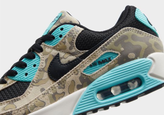 The Nike Air Max 90 "Camo Pack" Adds Aurora Green To The Platoon