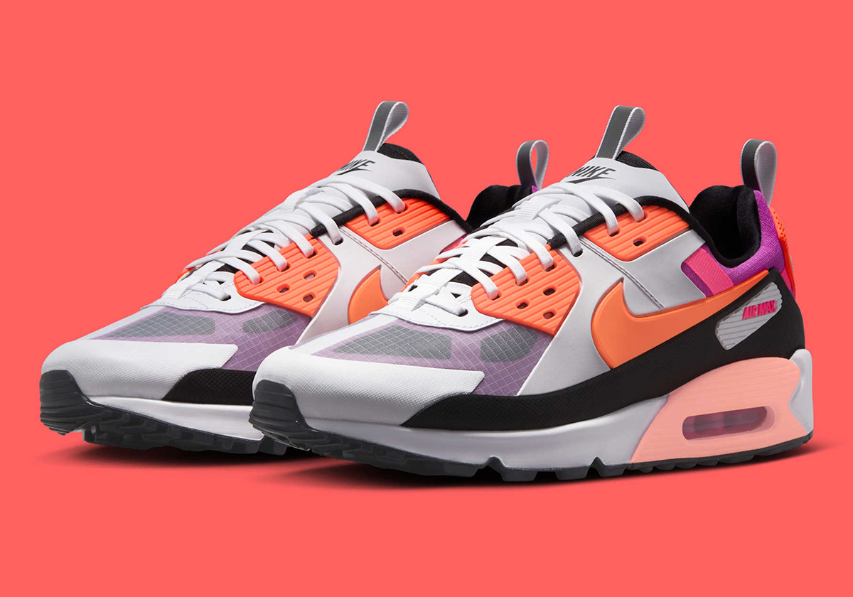 Nike Air Max 90 Drift White Black Pink Orange Fb2877 102 4