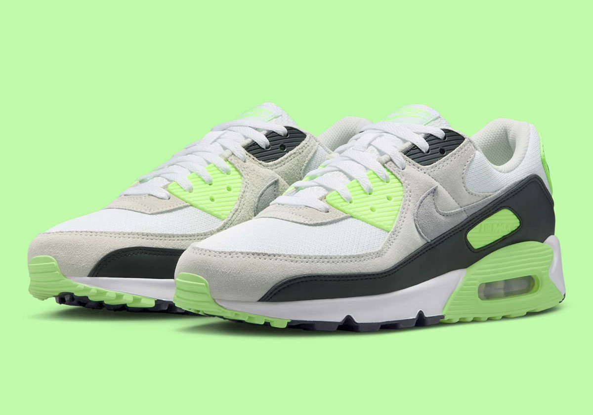 Nike Air Max 90 White Photon Dust Vapor Green Dm0029 115 1