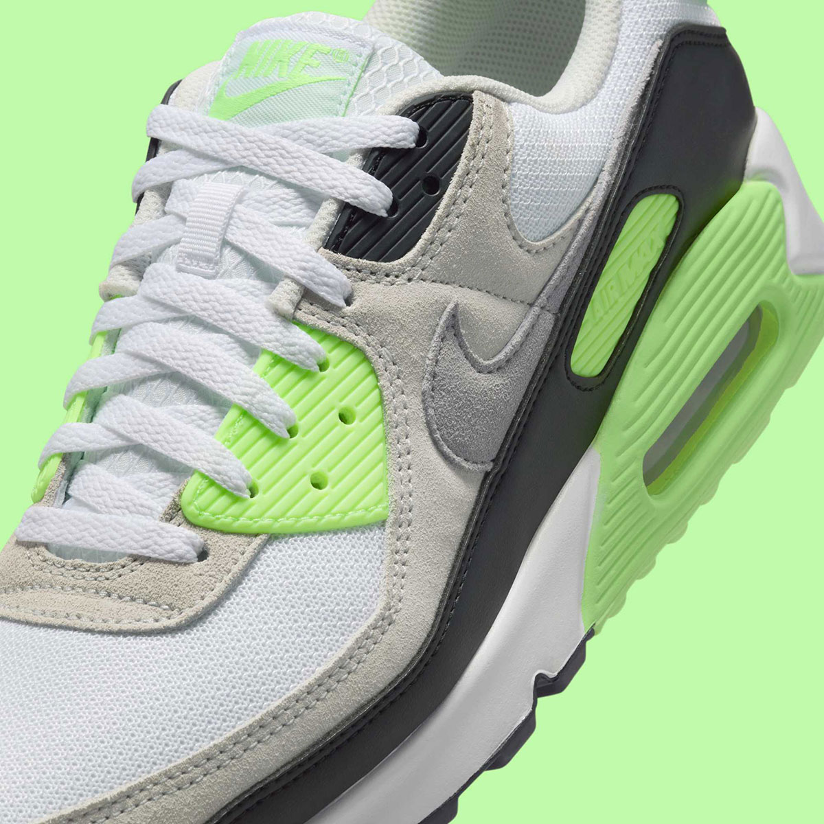 Nike Air Max 90 White Photon Dust Vapor Green Dm0029 115 4