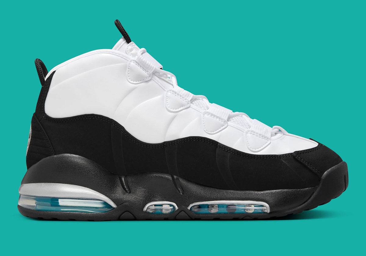 nike air max uptempo white black mystic teal 311090 100 6