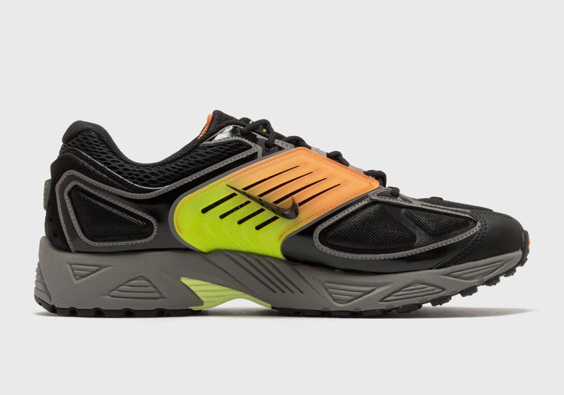 Nike Air Pegasus Wave Mens 11 Black Orange Neon Green Running Shoes IB0612-005 Nike Air Pegasus Wave Black Gradient Running Shoes IB0612  main image 3