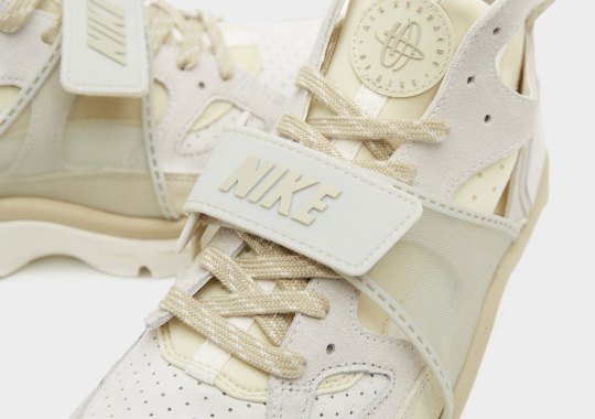 The Nike Air Trainer Huarache Eyes A 2025 Retro Run In Monochromatic "Sail"