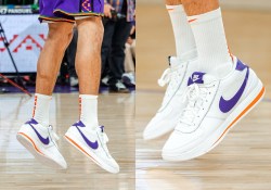 Devin Booker’s Nike Book 1 “Forrest Gump” Appears In Phoenix Suns Colors