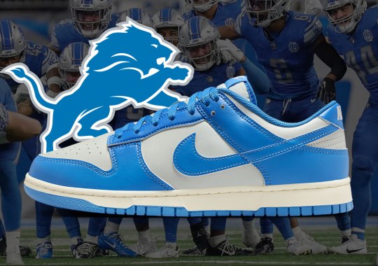 Cheer On The Detroit Lions With This Nike Dunk Low