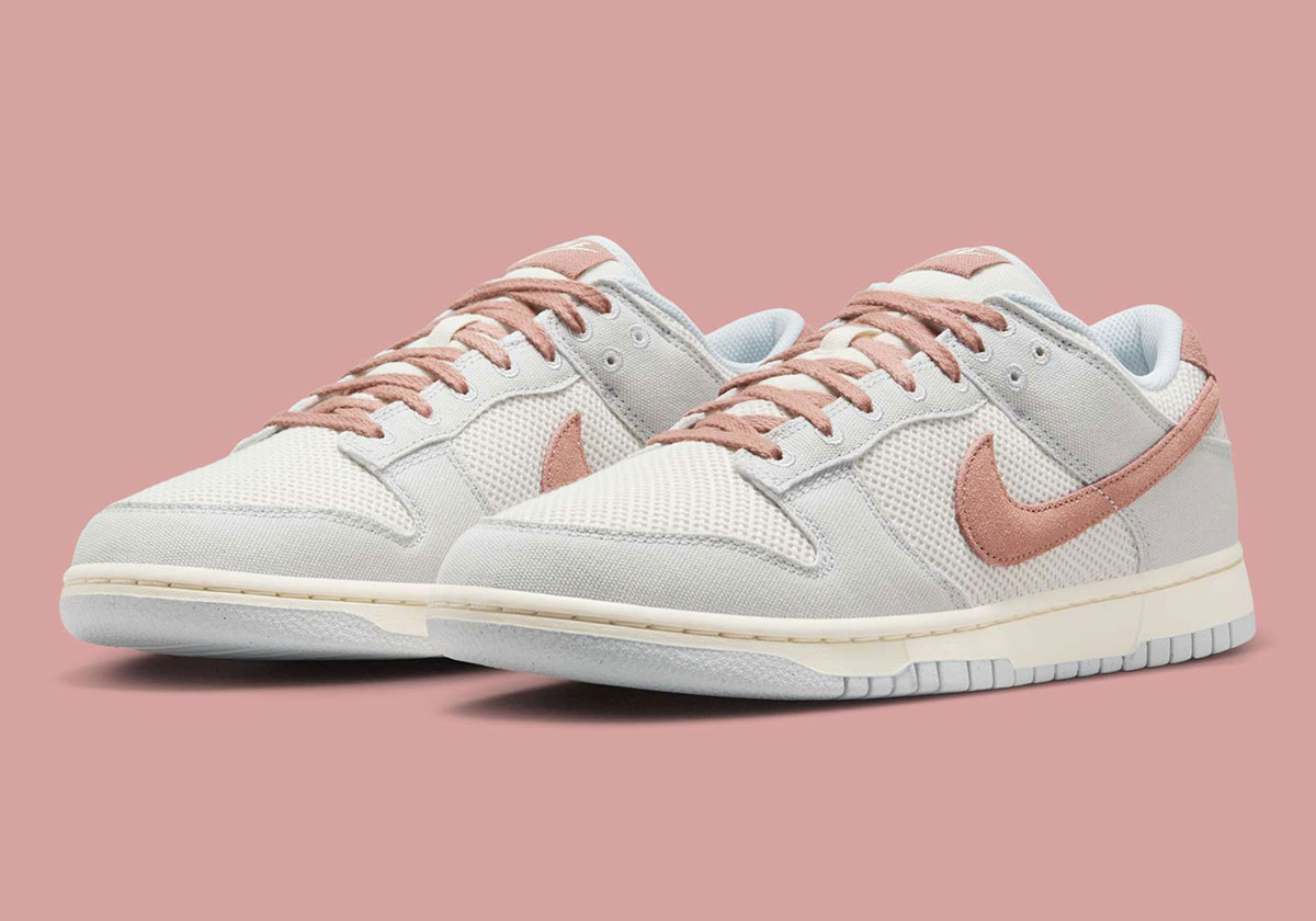 Canvas And Mesh Wrap This Spring-Worthy Nike Dunk Low