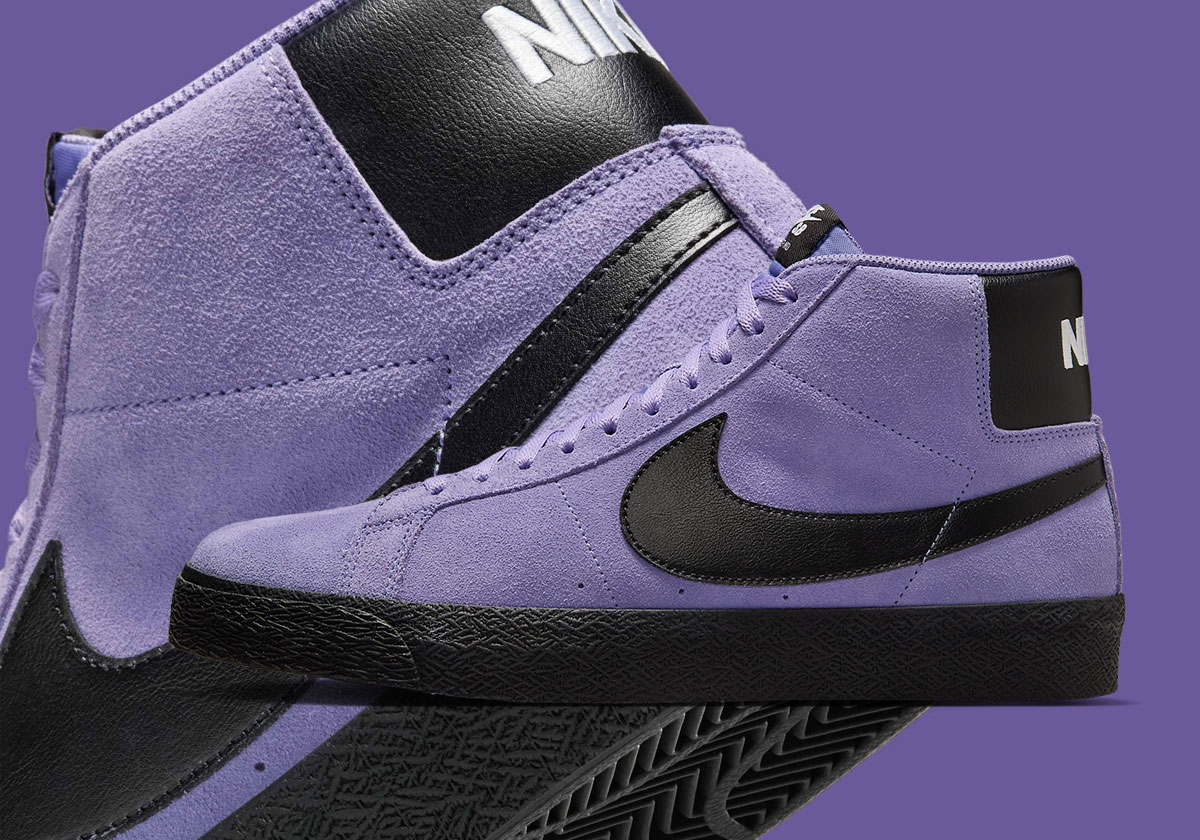 Twilight Vibes Loom Over The Nike SB Blazer Mid “Dusty Amethyst”