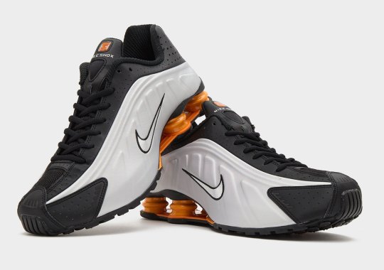 The Nike Shox R4 Adds A Twist Of Bright Mandarin